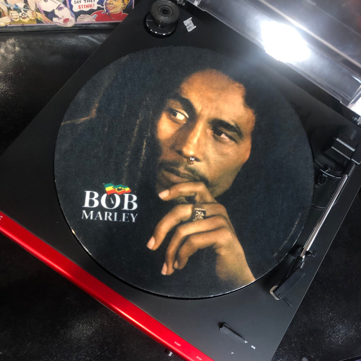 BOB MARLEY Record Turntable Slip Mat