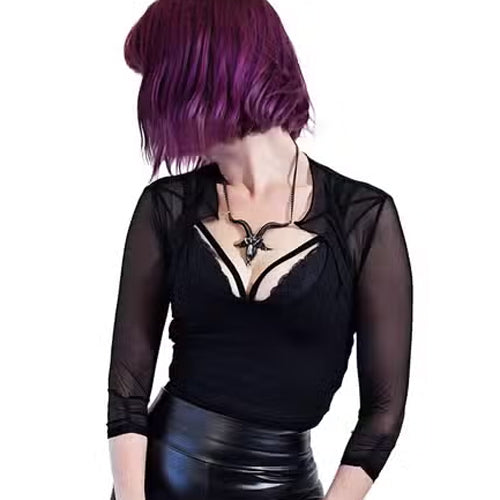 Cybele Mesh Bat Wing Bolero