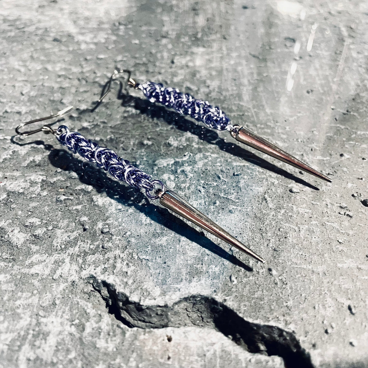 Lightning Bolt Spike Earrings