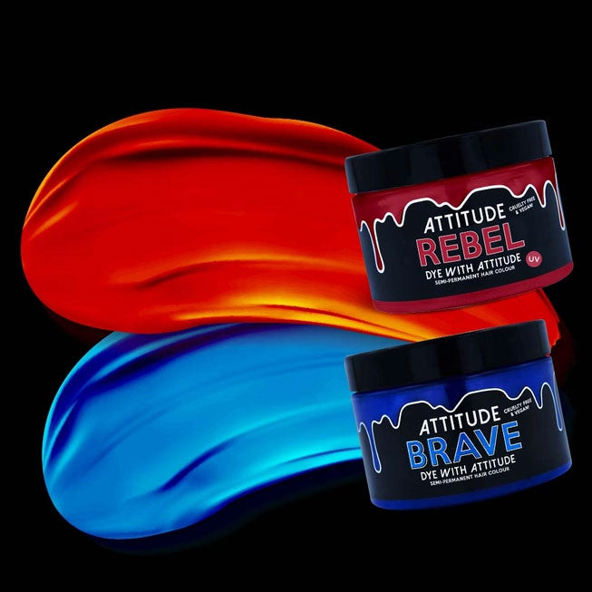 Harley Red/Blue Attitude Hair Dye Duo