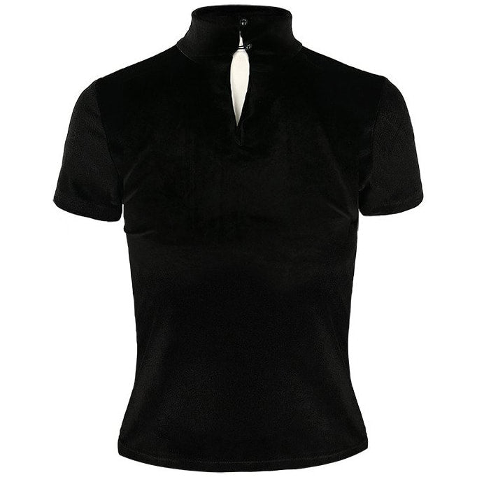 Night Cat Velvet Top