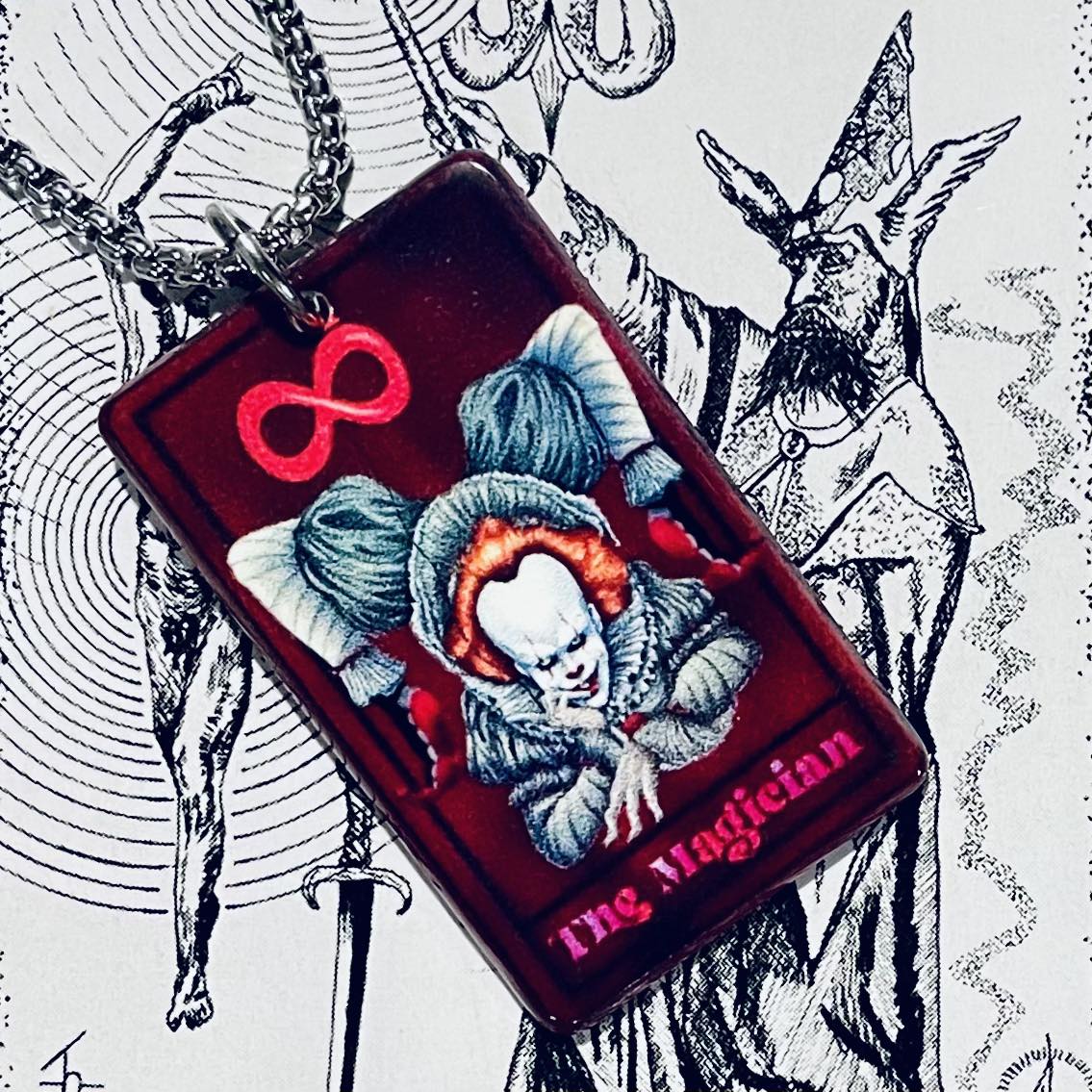 Horror Tarot Magician Necklace
