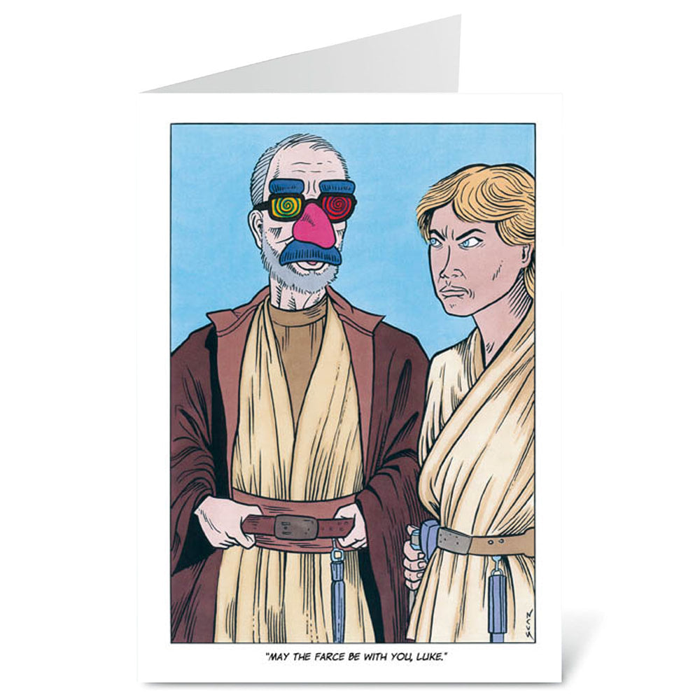 Farce Be With You - Blank Card