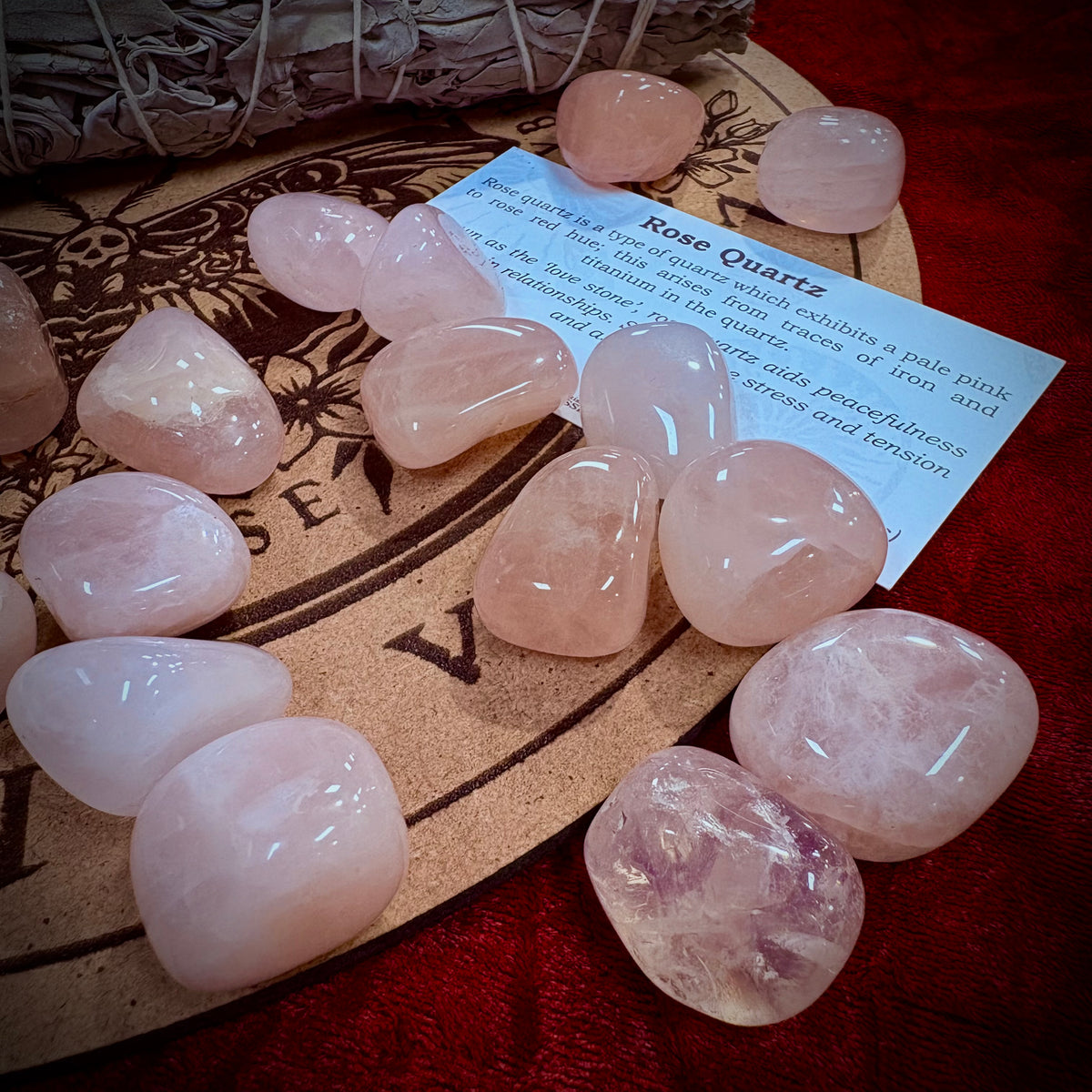 Rose Quartz Tumbled Gemstone Single Stone