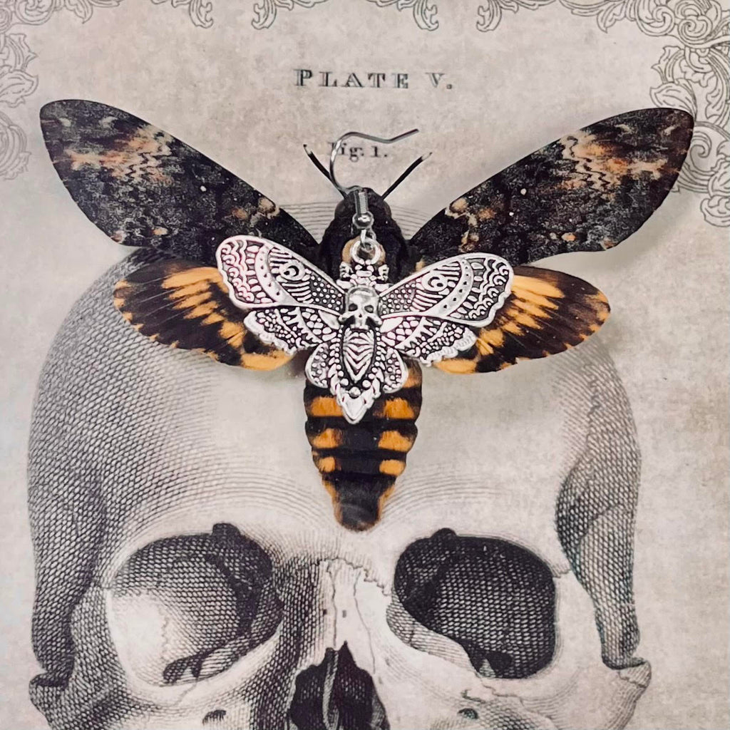 Death Moth Earrings