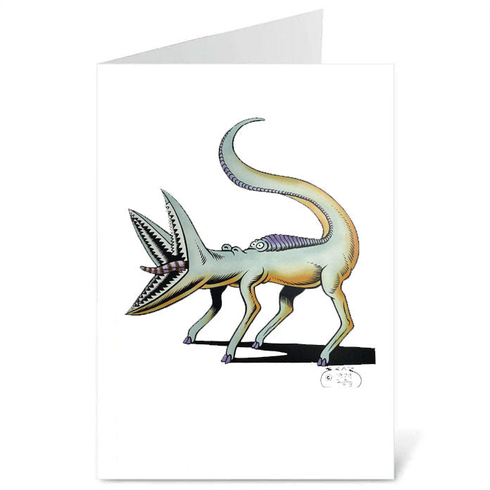 Trippple Maw Dog - Blank Card
