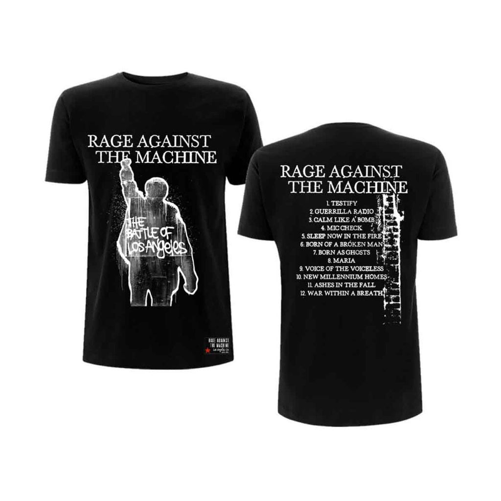 RAGE AGAINST THE MACHINE (RATM): BOLA Album Cover Tee (BackPrint)
