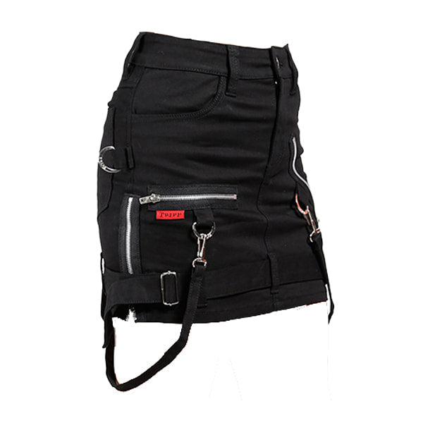 Strapped Bonded Mini Skirt