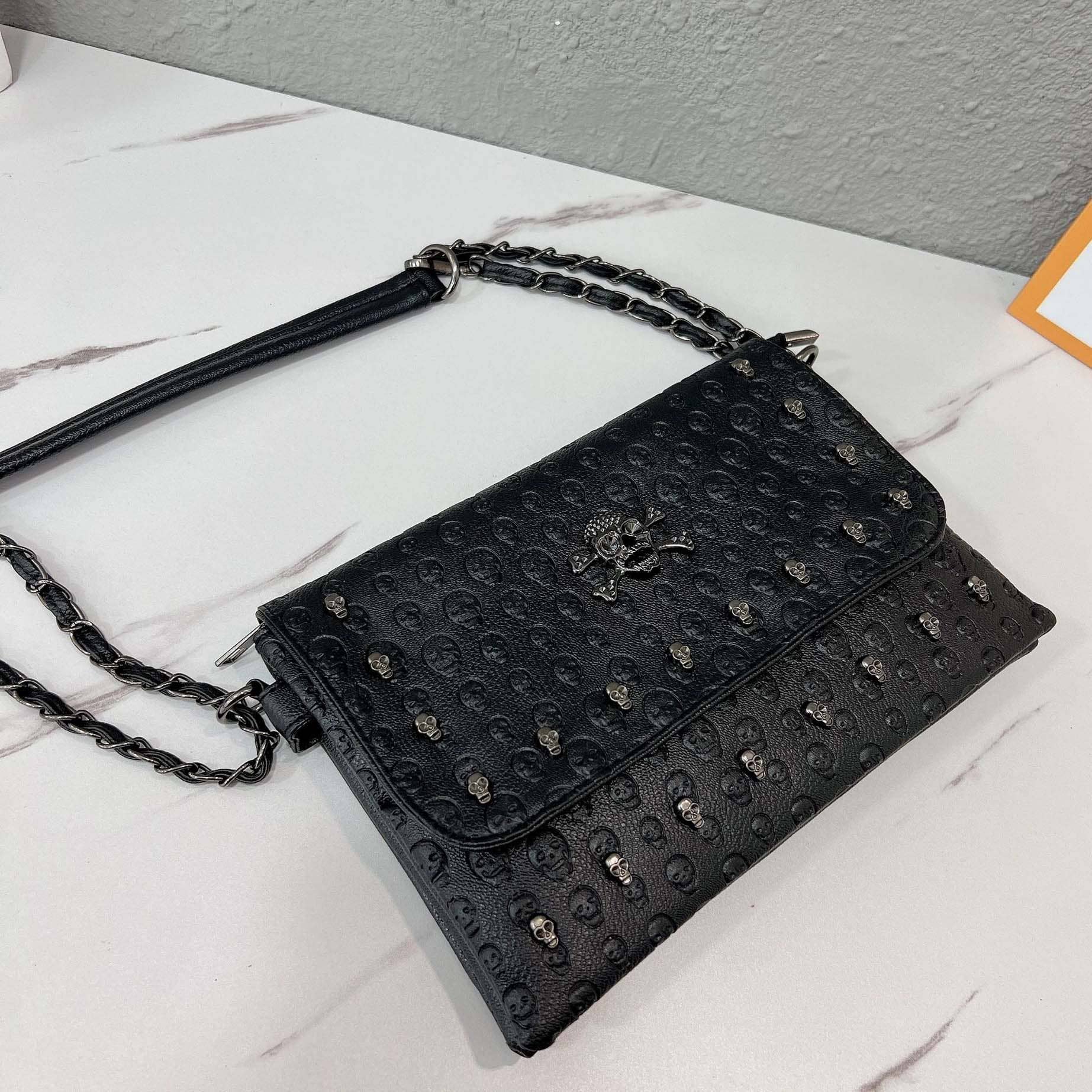Pretty Vacant Skull Chain Shoulder Strap