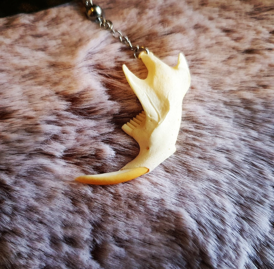 Muskrat Rosary Necklace