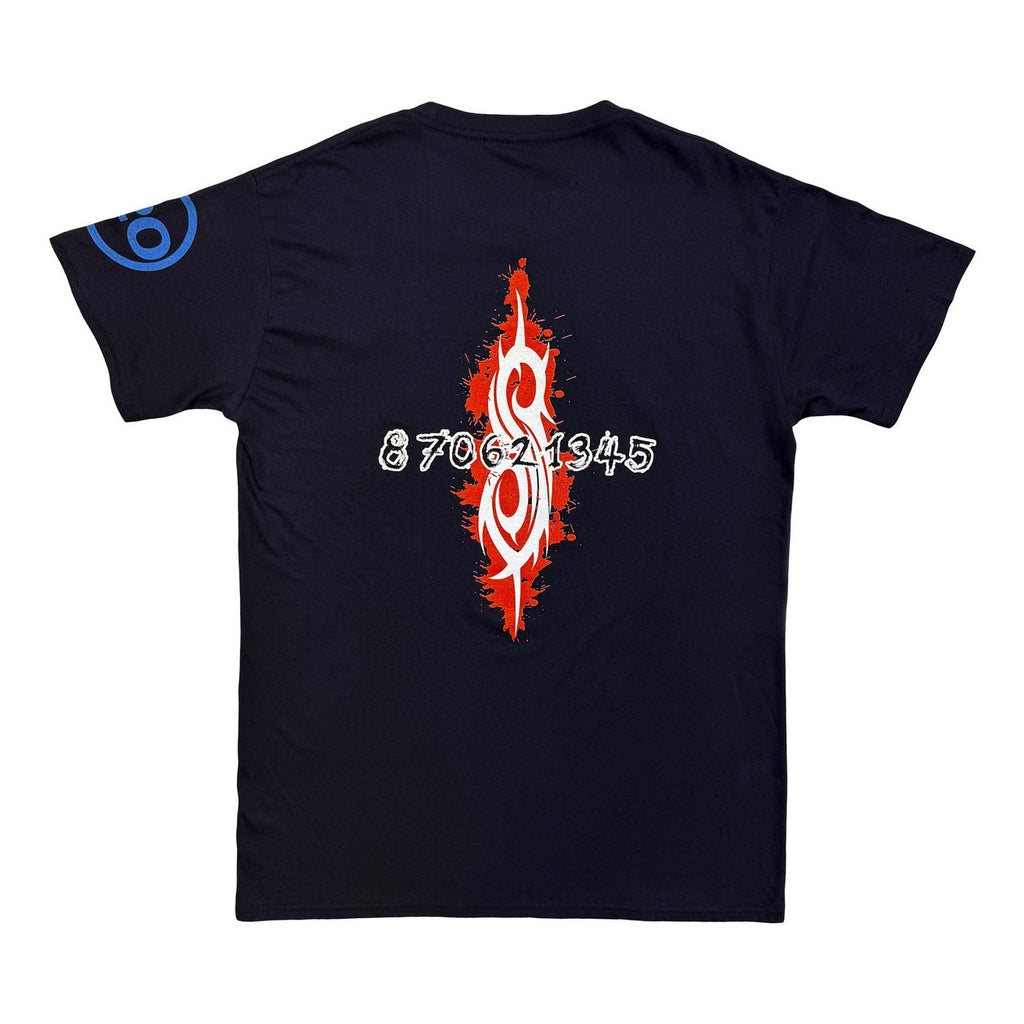 SLIPKNOT Red Jumpsuit - Navy Blue Tee (Backprint)