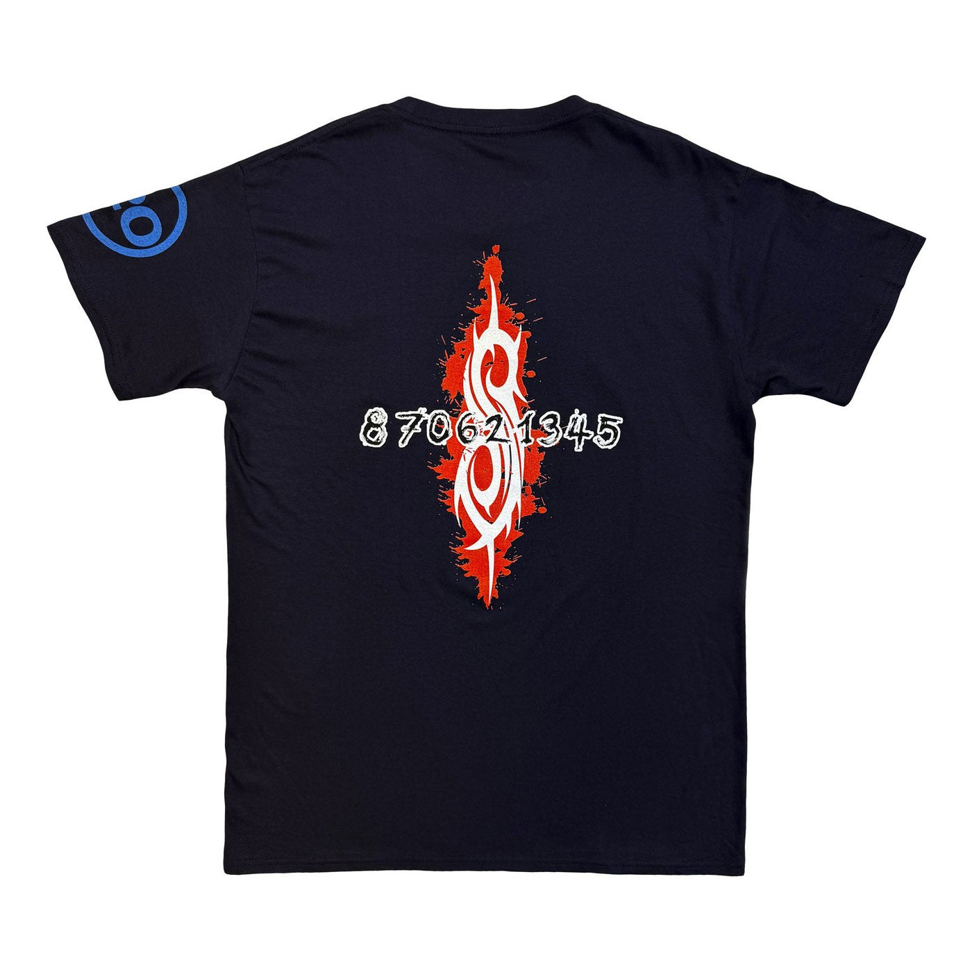 SLIPKNOT Red Jumpsuit - Navy Blue Tee (Backprint)