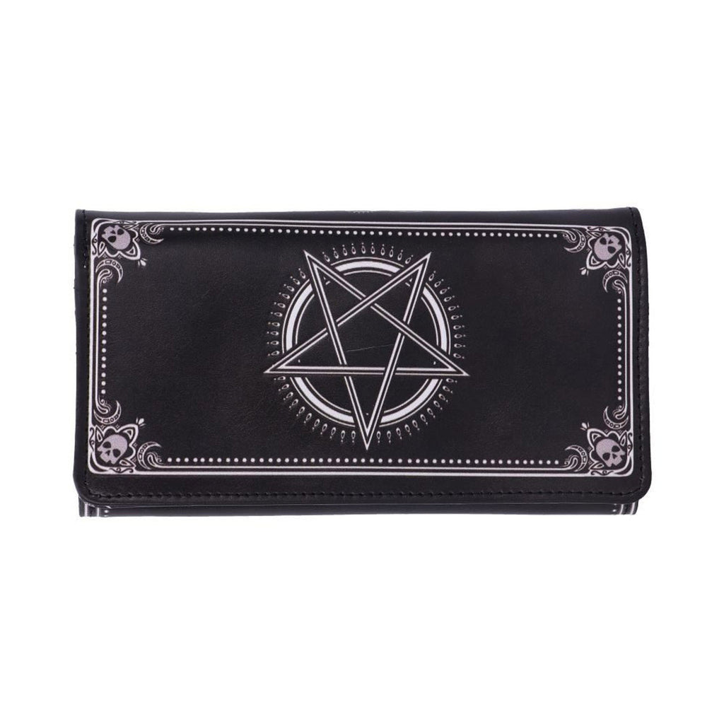 Malpuss Black Bat Cat Embossed Wallet