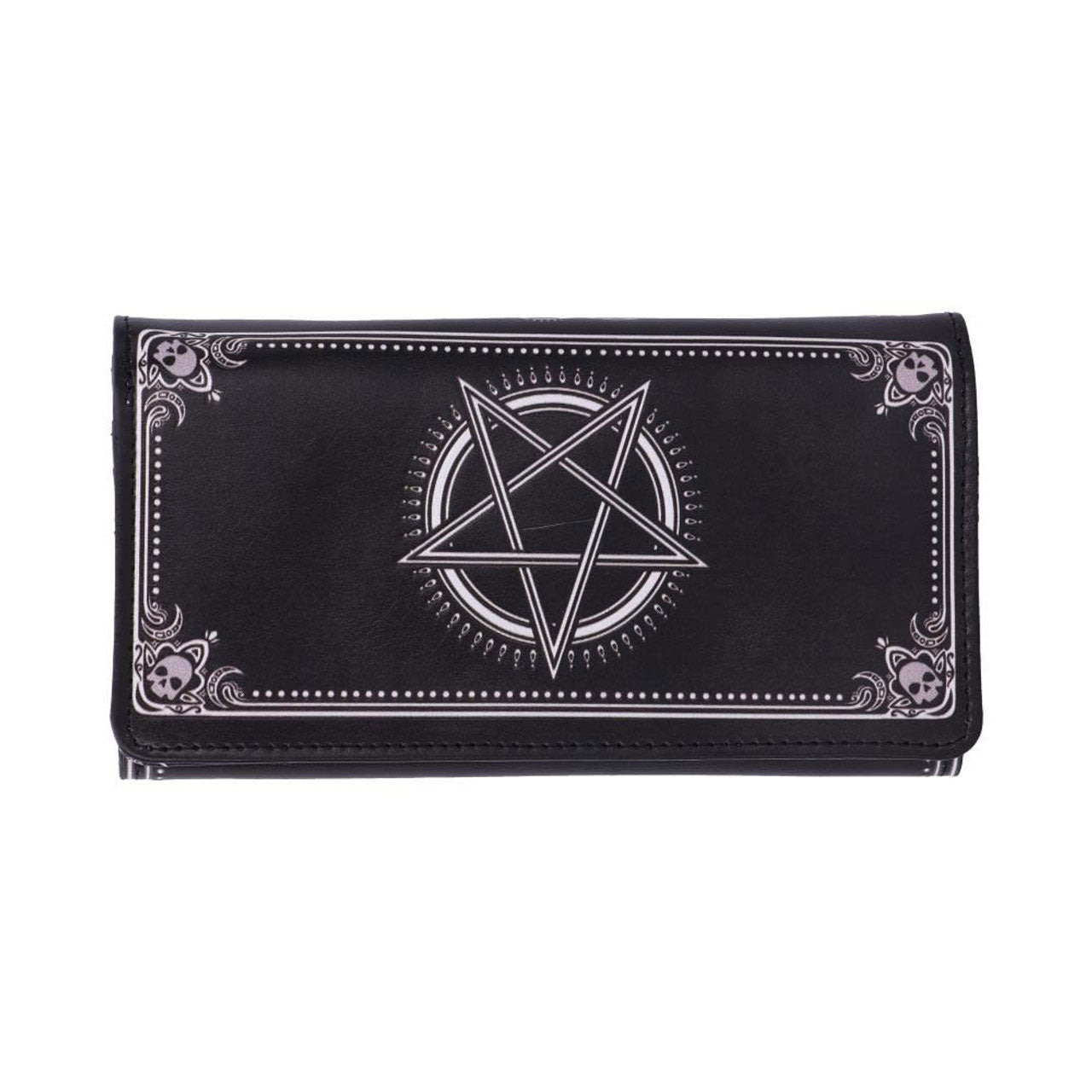 Malpuss Black Bat Cat Embossed Wallet