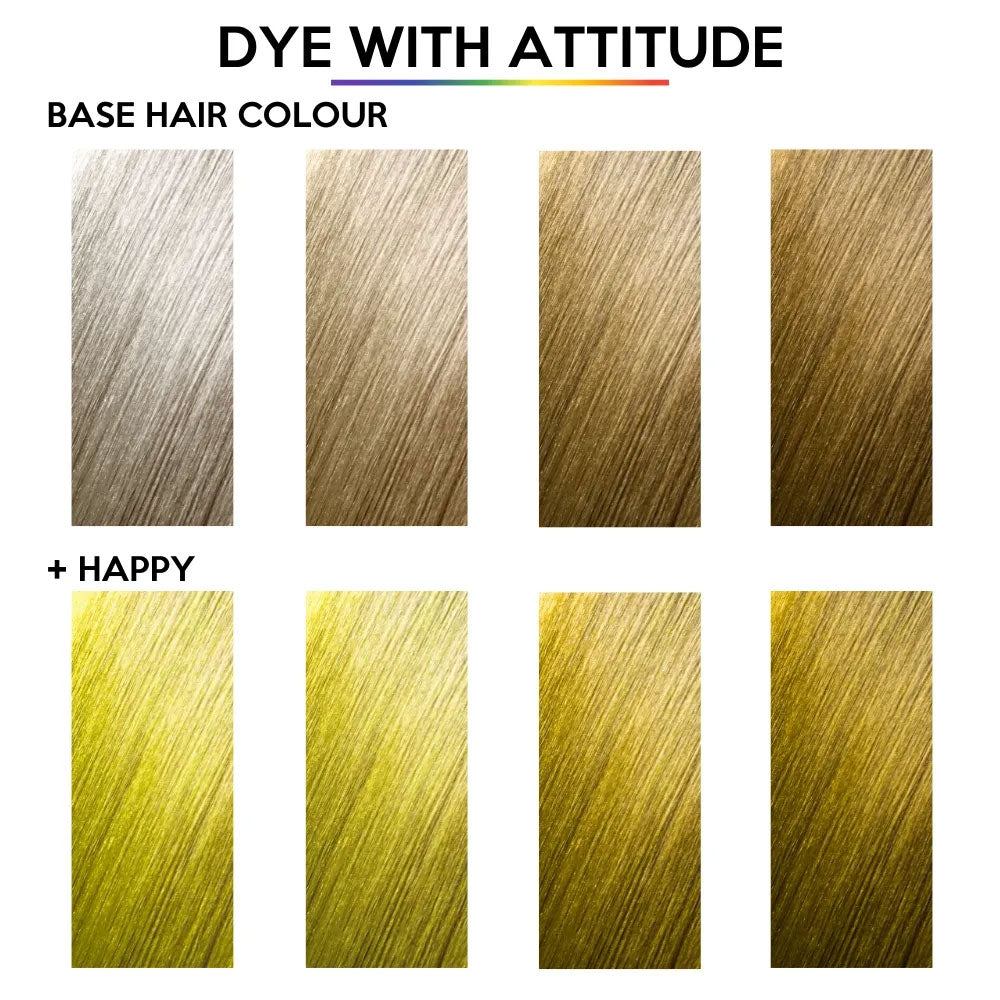 Happy UV Yellow Attitude Hair Dye