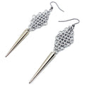 Chainmaille Diamond Shield Armour Earrings