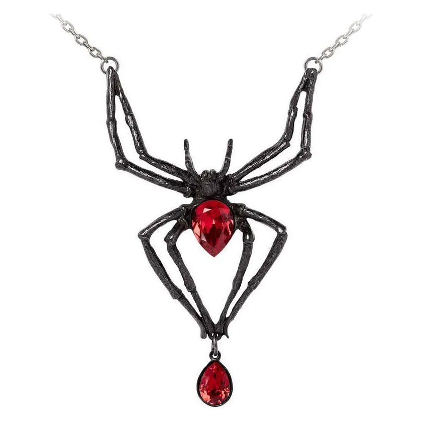 Black Widow Spider Necklace
