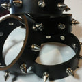 Leather & Spike Wrist Cuff