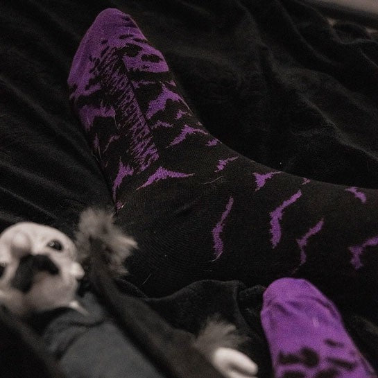 Violet Batcave Socks