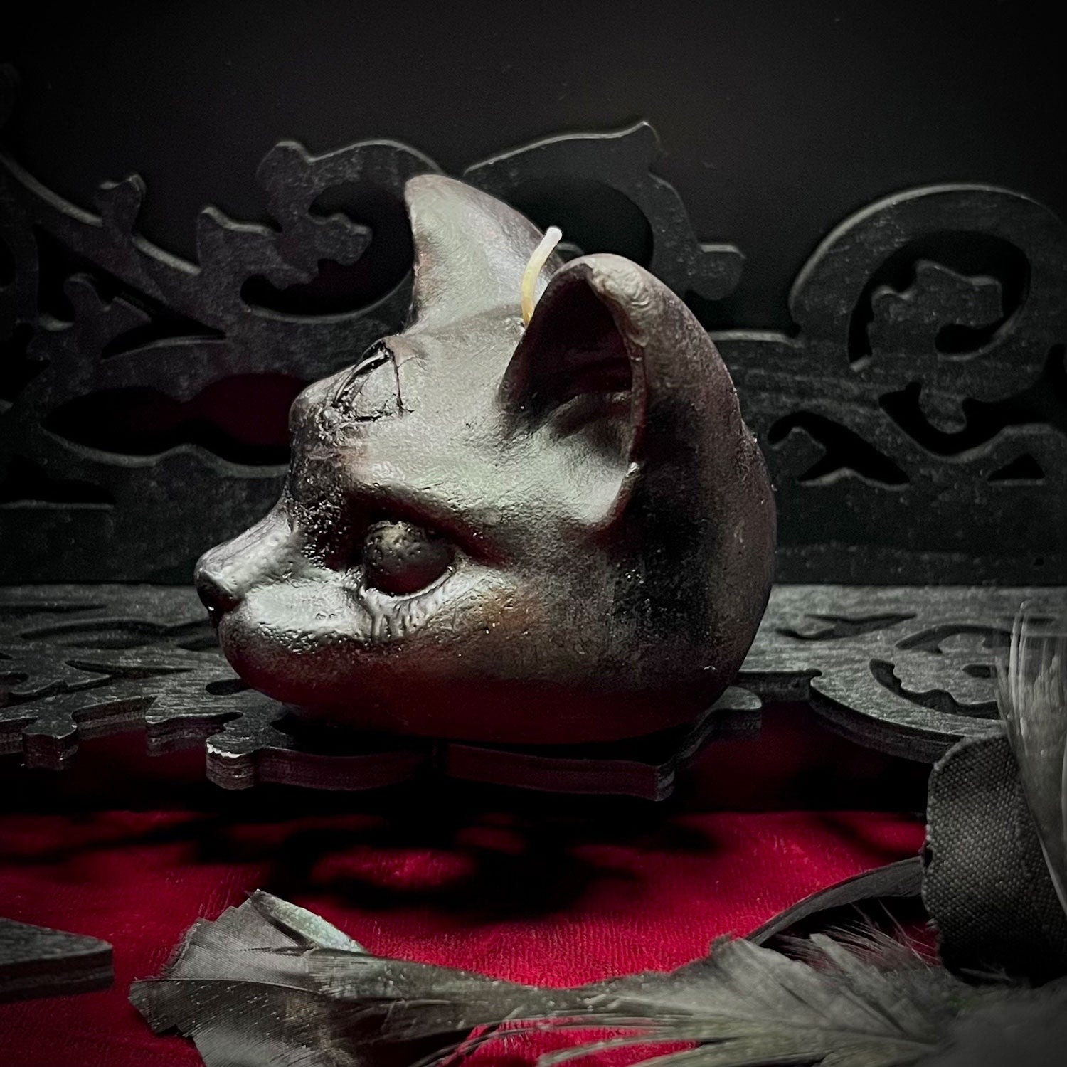 All Seeing Mystical Kitty Candle