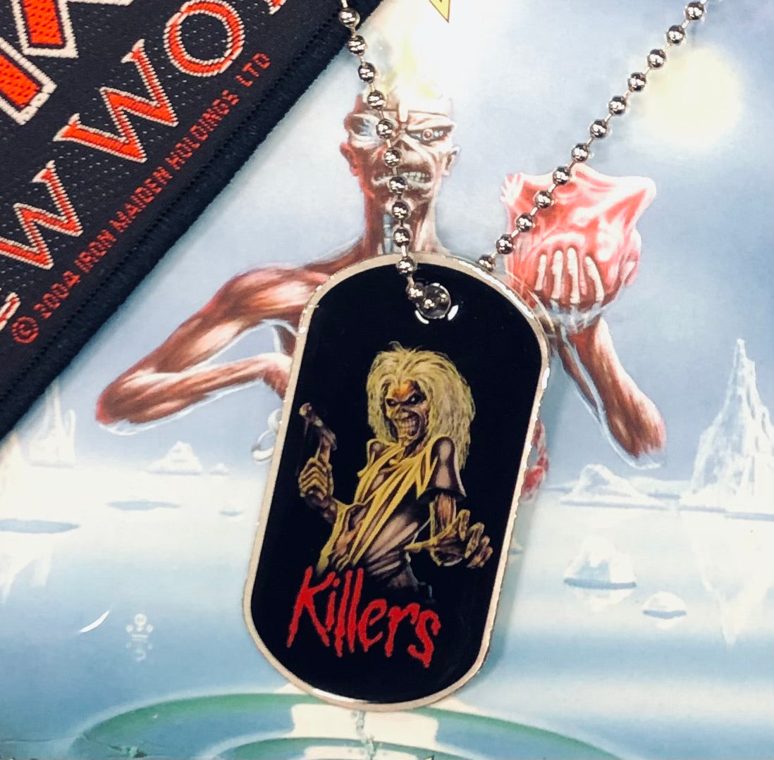 IRON MAIDEN Killers Dog Tag Necklace