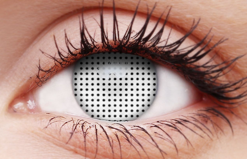 White Screen Contact Lenses
