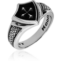 Cross Shield Ring Stainless Steel