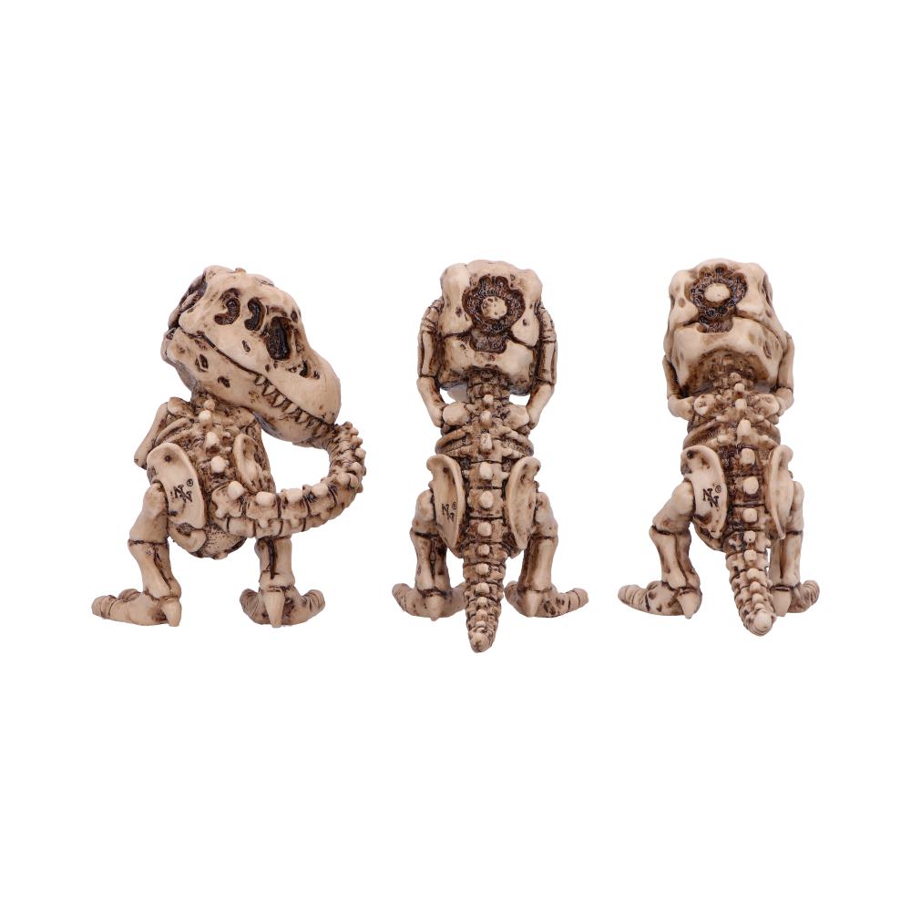 Three Wise Tyrannosaurus Rex Skeleton Figures