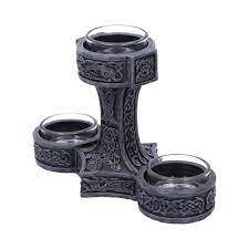 Thor's Hammer Tea Light Candle Holder