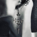 So Below Gothic Cross Earrings