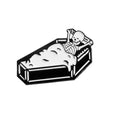 Slumber Forever Skeleton Enamel Pin