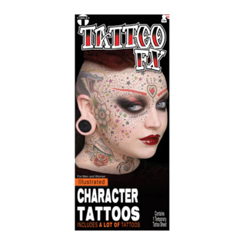 Make-up Tattoo Inked Up Illustration