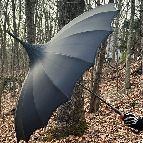 Batwing Pagoda Umbrella - Midnight Black