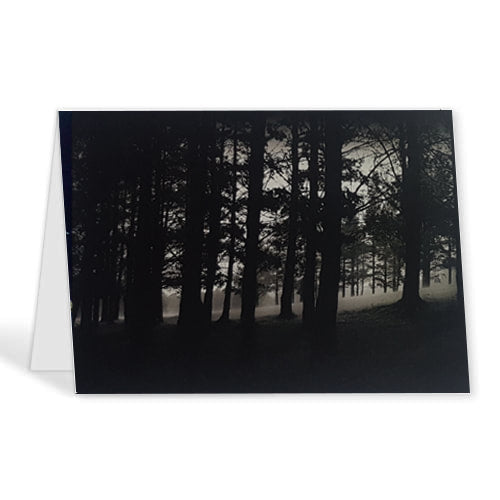 Black Metal Forest Blank Card