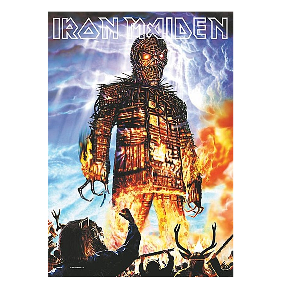 IRON MAIDEN The Wicker Man Wall Flag