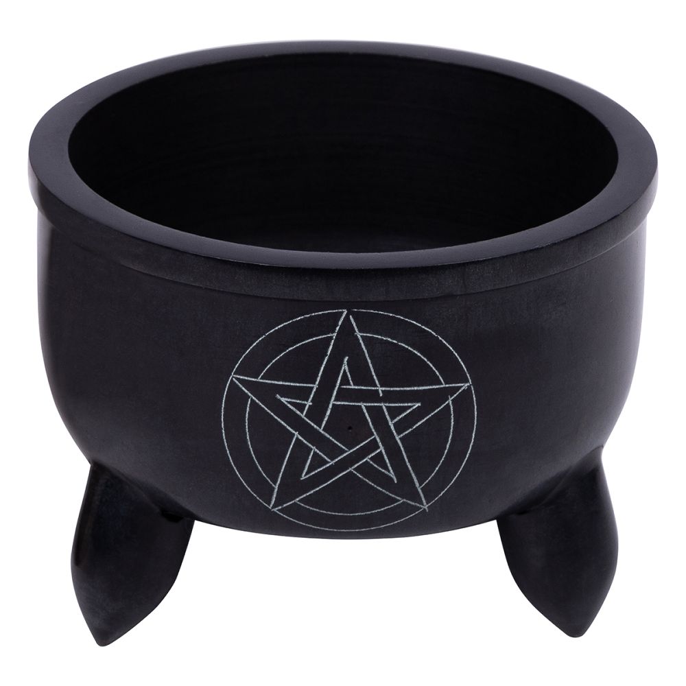 Triple Moon Wicca Altar Cauldron