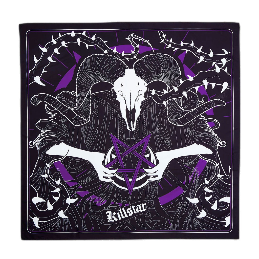 Leshy Goat Skull Wall Flag Tapestry