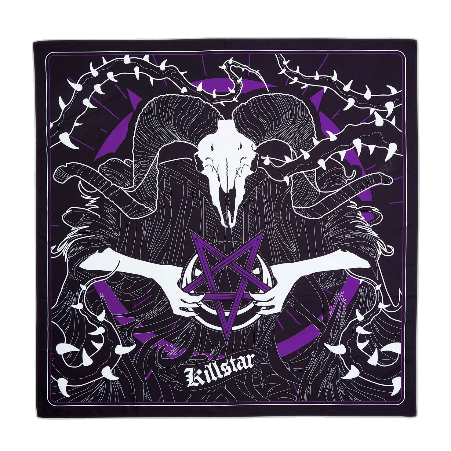 Leshy Goat Skull Wall Flag Tapestry