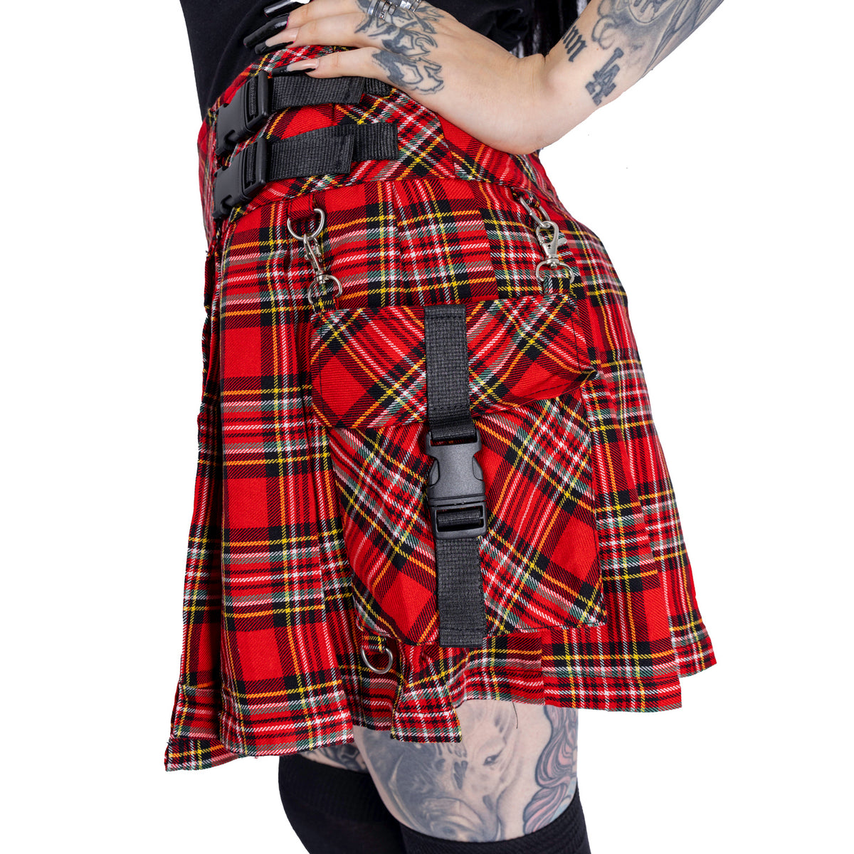 Alisa Skirt - Red Tartan