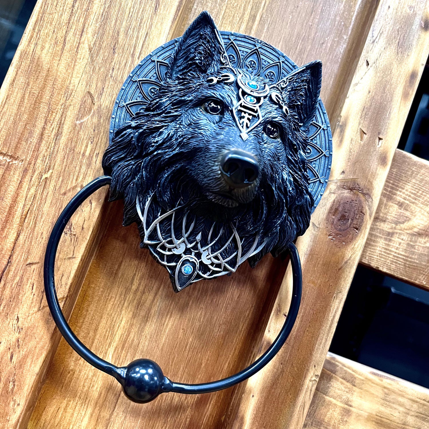 Wolf Moon Door Knocker
