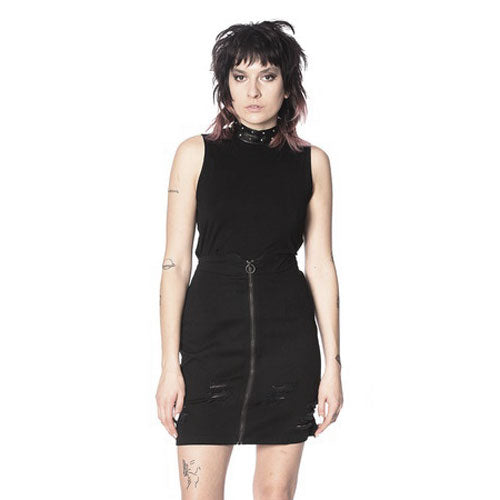 Slashed and Trashed Skirt