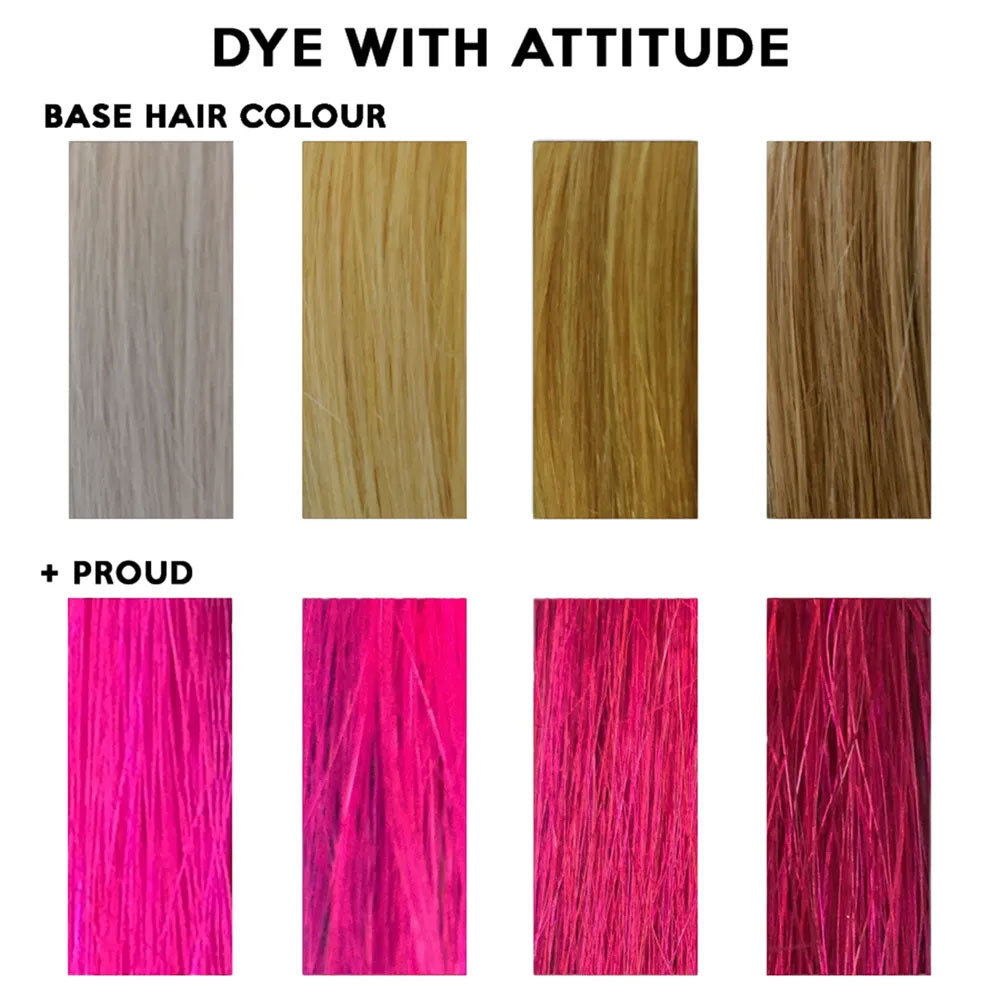 Cyber Punk UV Green/Pink Attitude Hair Dye Duo