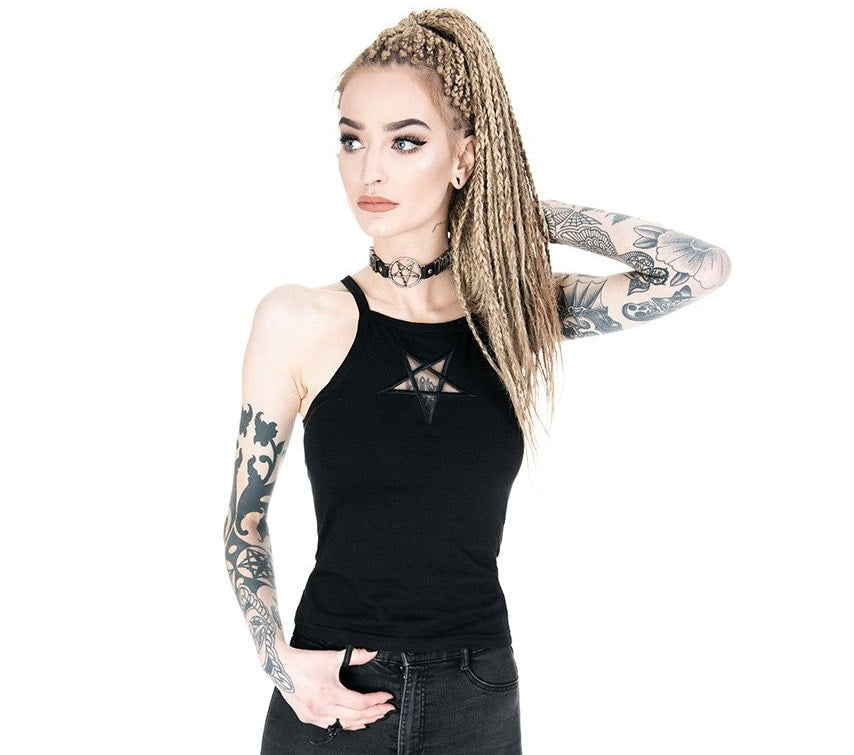 Mesh Pentagram Singlet