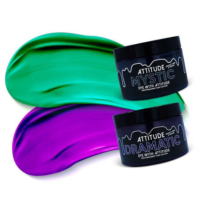 Cosmic Goddess Teal/Purple Attitude Hair Dye Duo