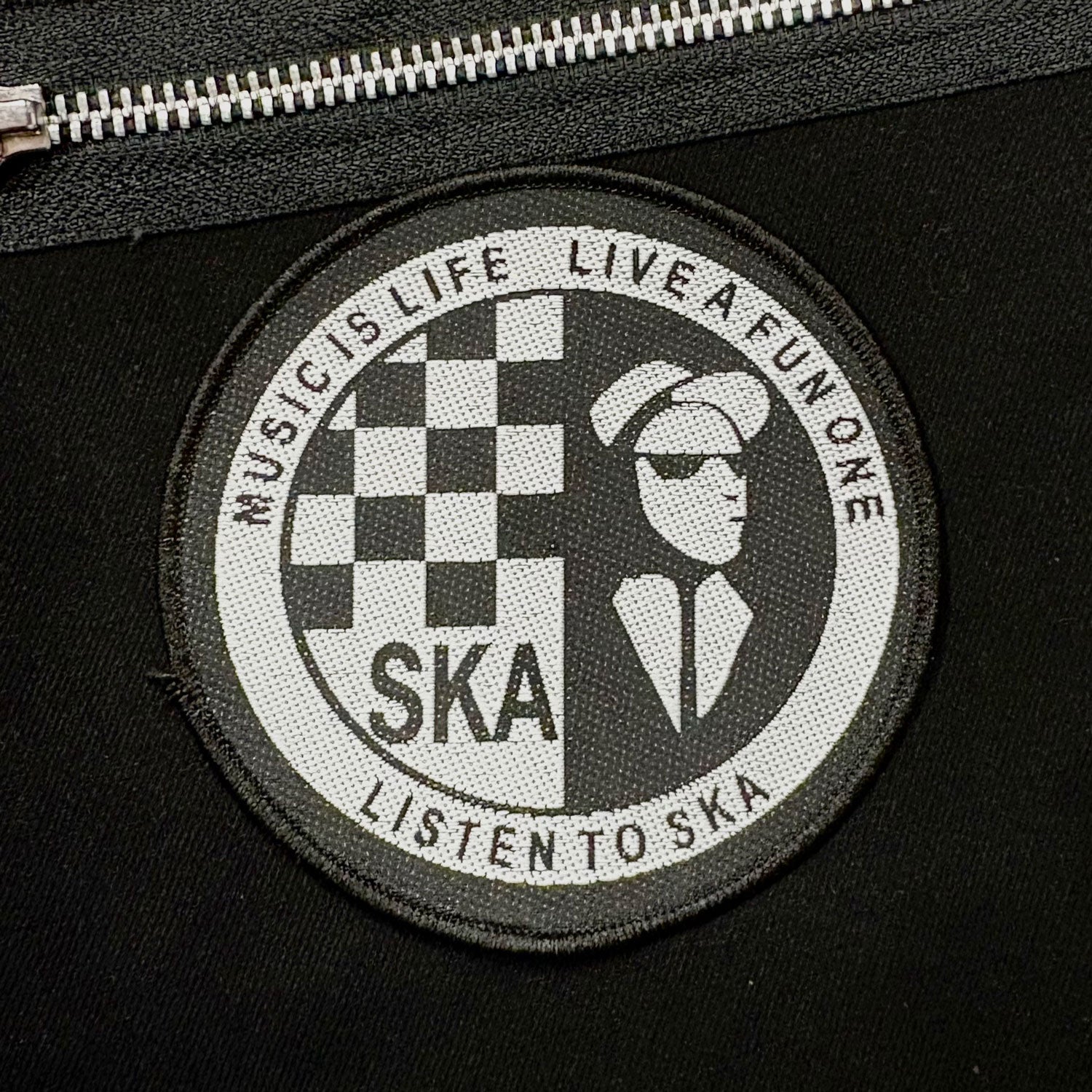 SKA, Music is Life Round Patch