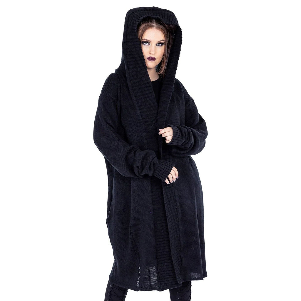Axel's Distress Hooded Cardigan