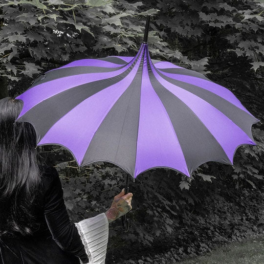 Batwing Pagoda Umbrella - Poison Purple