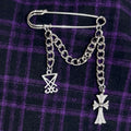 Double Crossed Kilt Pin
