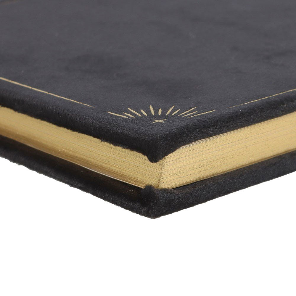 Book of Shadows Velvet Journal + Obsidian Crystal Pen