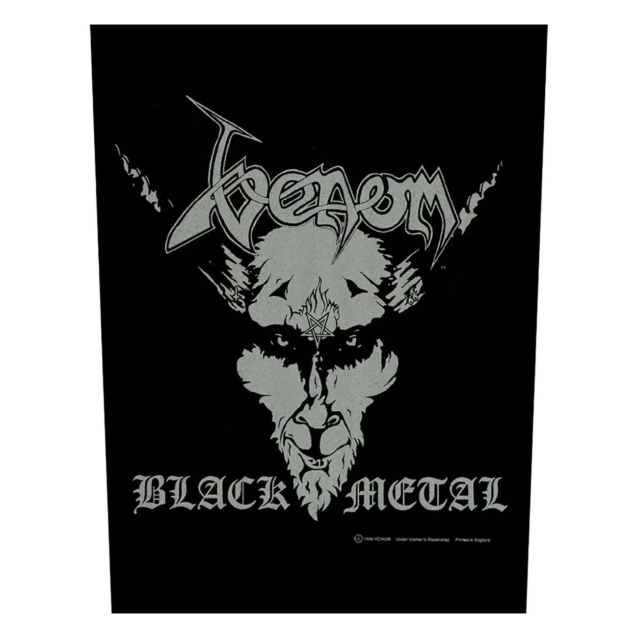 VENOM Black Metal Backpatch